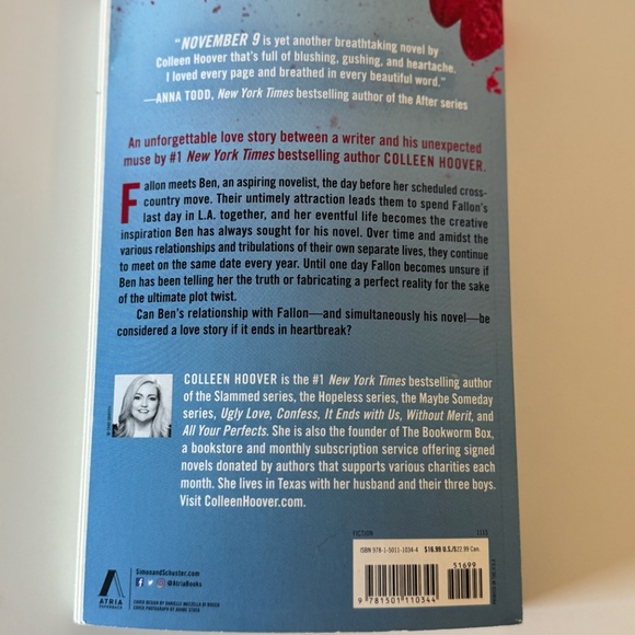 November 9 by Colleen Hoover - Picture 2 of 2